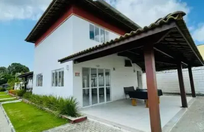 Casa em condomínio fechado com 4 quartos à venda na estrada do coco, abrantes, camaçari, 160 m2 por r$ 895.000