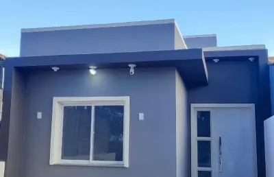 Casa com 2 dormitórios churrasqueira próximo da sanga funda pronta para moradia