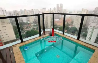 Condomínio mansão portinari, cobertura com 3 dormitórios à venda, 398 m² por r$ 6.489.000 - moema - são paulo/sp
