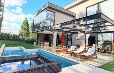 Alphaville granja viana, casa com 4 dormitórios à venda, 400 m² por r$ 3.795.000 - granja viana - carapicuíba/sp