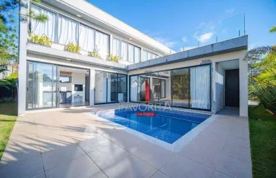 Casa com 3 dormitórios à venda, 380 m² por r$ 3.420.000 - vintage - cotia/sp