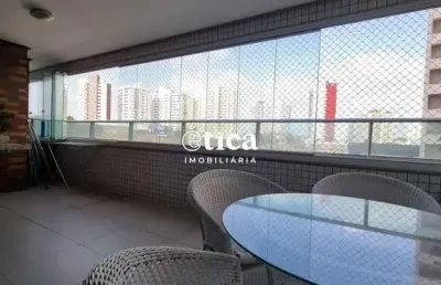 Apartamento na ponta d'areia com 217m², 04 suítes e 03 vagas de garagem.