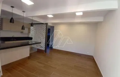 Apartamento com 55m², 2 dormitórios e garagem coberta, para locação no jardim maria izabel – marília/sp.