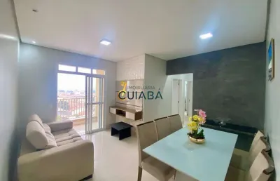 Apartamento semi-mobiliado para locação no jardim beira rio, próximo unic.
