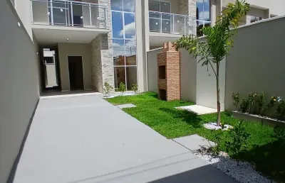 Casa duplex no bairro luzardo viana (maracanaú) -  3 quartos - documentação grátis