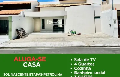 Paulo barros apresenta: casa para alugar no condomínio sol nascente – etapas | próxima à uninassau e à facape | iptu e condomínio inclusos | petrolina-pe
