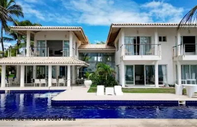Casa em condomínio fechado com 6 quartos à venda na praia de busca vida, camaçari , 1065 m2 por r$ 11.000.000