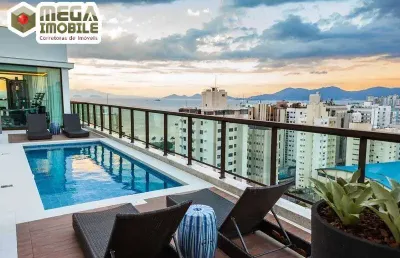 Studio mobiliado, alto padrao, centro, florianopolis, proximo beira mar
