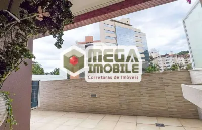 Excelente apto com terraço, vista livre, semimobiliado, 2 dorm, itacorubi
