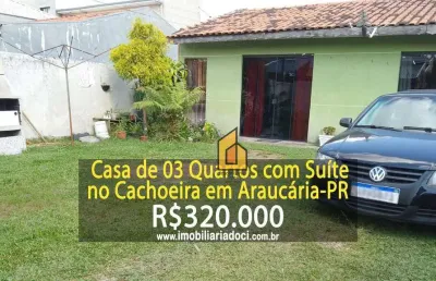 Casa com 3 dormitórios à venda, 70 m² por r$ 320.000,00 - cachoeira - araucária/pr