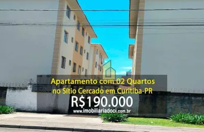 Apartamento com 02 quartos no sítio cercado em curitiba-pr  - a venda por r$190.000,00