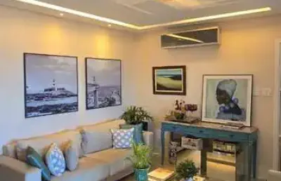 Apartamento alameda catânia 137 m² - 3 suítes - vista mar na pituba