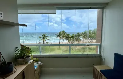 Maravilhoso apartamento vista mar com 2/4 na pedra do sal /itapuã