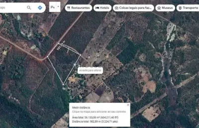 Chácara de 3 hectares toda no cerradão bruto sem benfeitorias, toda cercada