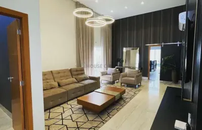 Vende/ aluga linda casa com 3 suítes - mobiliada - condomínio alphaville 2