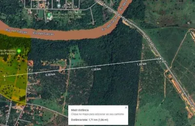 Chácara no pontal do araguaia mt, com 30 hectares com mais de mil metros margean