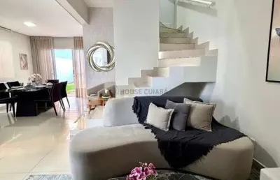 Alugo casa com 3 quartos - mobiliada - alto padrão _ malibu residence