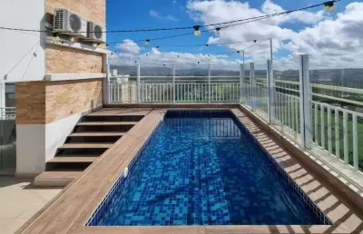 Cobertura com vista privilegiada no helbor reserva do itapety - mobiliado