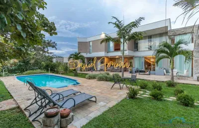 Casa de alto padrão ponta seca, final de rua na qi 28 do lago sul -  casa escriturada e registrada com habite-se