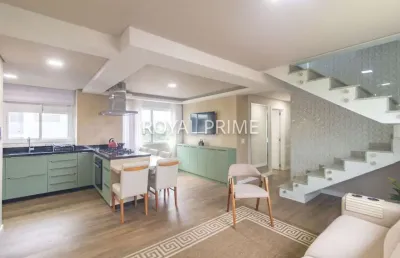 Cobertura mobiliada com terraço, 3 quartos 2 vagas à venda, 145 m² - vila izabel - curitiba/pr
