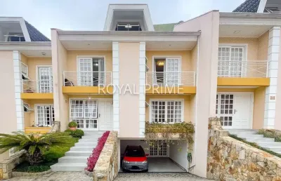 Casa com quintal em condomínio com 4 quartos à venda, 272 m² - mercês - curitiba/pr