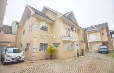 Sobrado em condomínio com 3 dormitórios e ático à venda, 170 m² - santa felicidade - curitiba/pr