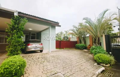 Casa em condomínio com quintal e 3 dormitórios à venda, 170 m² - santa felicidade - curitiba/pr