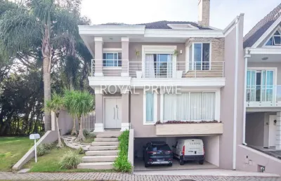Sobrado em condomínio, mobiliado com quintal e 4 dormitórios, 270 m² - para venda e locação - orleans - curitiba/pr
