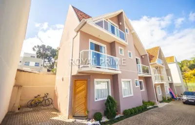 Sobrado em condomínio com ático e 3 suítes, 126m² - santo inácio - curitiba/pr