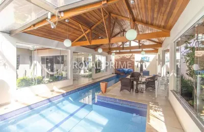 Sobrado triplex em condomínio com piscina, ático e 4 dormitórios à venda/locação, 402 m² - santa felicidade - curitiba/pr