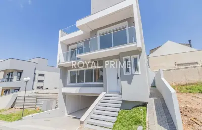 Sobrado quadriplex em condomínio com quintal e 3 quartos à venda, 354 m² - campo comprido - curitiba/pr
