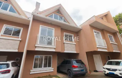 Sobrado triplex em condomínio com quintal e 4 dormitórios à venda, 143 m² - são braz - curitiba/pr