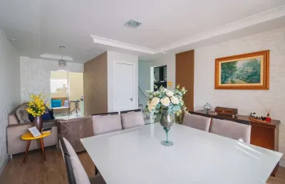 Sobrado de rua, semi mobiliado com ático e 3 quartos à venda, 131 m² - campo comprido - curitiba/pr