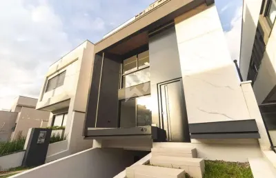 Sobrado triplex 231,87m², 3 suítes, terraço, 3 vagas - santa cândida, curitiba/pr - r$ 1.697.990,00