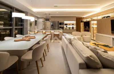 Apartamento mobiliado em cond. clube com 3 suítes, 153 m², à venda - água verde - curitiba/pr