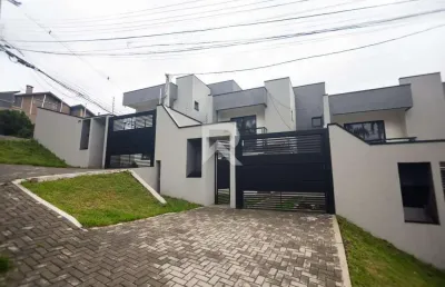 Novo sobrado moderno com 3 quartos, 106m², venda - santo inácio - curitiba/pr