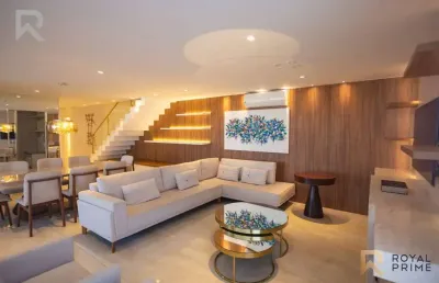 Cobertura mobiliada em cond clube com 3 suítes para locação - 217m2 - água verde, curitiba-pr