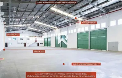 Galpão logístico c/ 3.344,19m2 e 6 docas em são josé dos pinhais/pr