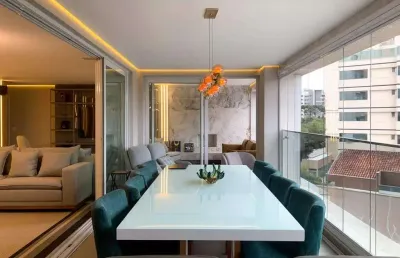 Apartamento mobiliado c/ ambientes integrados, 4 suítes e 255m² no ecoville p/ locação - curitiba/pr