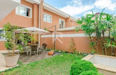 Casa de rua com jardim privativo à venda, 164 m² - mercês - curitiba/pr