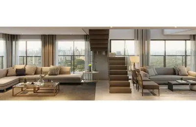 Cobertura duplex com 4 suítes 3 vagas a venda em moema
