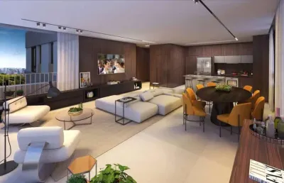 Apartamento com 3 suítes 2 vagas a venda no campo belo