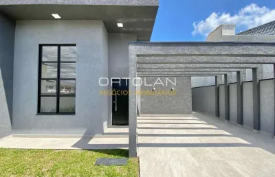 Casa de alvenaria 107m² - 03 dormitórios - cruzeiro - são josé dos pinhais-pr