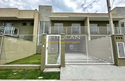 Sobrado novo 148m² - 03 dormitórios – cidade jardim - são josé dos pinhais