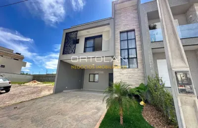 Sobrado em condomínio fechado 140m² - 03 dormitórios - costeira - são josé dos pinhais