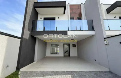 Sobrado alto padrão 177m² - 03 suítes - cruzeiro - são josé dos pinhais- pr