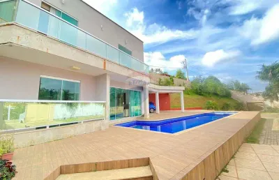 Casa 5 quartos,  suíte , piscina, área verde e gramado, no condomínio recanto do sol - barreira do triunfo , juiz de fora/mg