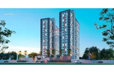 Apartamento,com 2 quartos,sala em 2 ambientes, banho social, cozinha conjugada com área de serviço.