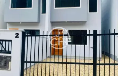 Sobrado novo com dois domitórios, rio branco, brusque - sc