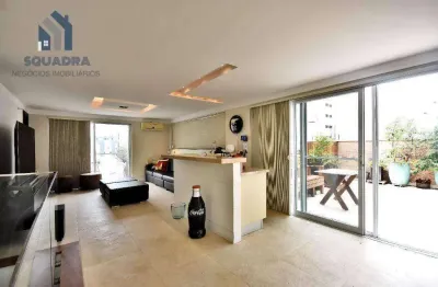 Cobertura com 3 dormitórios à venda, 181 m² por r$ 3.300.000,00 - moema - são paulo/sp